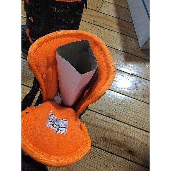 Carter's Unisex-Child Grady Light Up Snow Boots Navy Toddler Size 5 - Picture 3 of 7